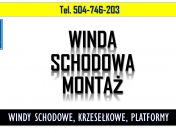 Krzesła schodowe z montażem cena tel. 504-746-203, dla seniorów, osób starszych.