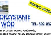 Opłaty za usługi wodne, tel. 502-032-782, odprowadzenie wód, obliczenie, pomoc